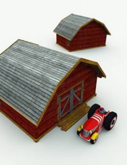 TB Tractor and Barn for Poser