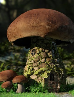 Mushroom House for DAZ Studio