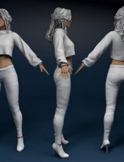 dForce Aran Sweater Outfit for Genesis 8 Males