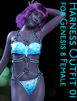 Harness Outfit 01 for Genesis 8 Female