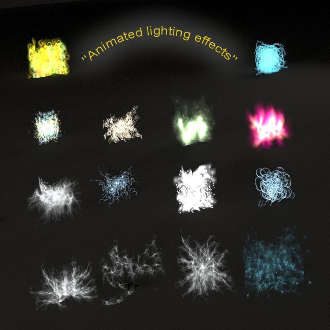 Animated lighting effects | 3d Models for Daz Studio and Poser