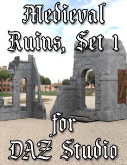 Medieval Ruins Set 1 for DAZ Studio