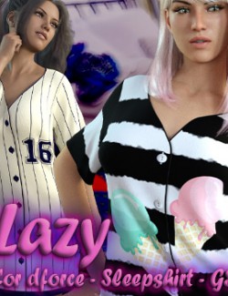 Lazy ~ for dForce - Sleepshirt - G8