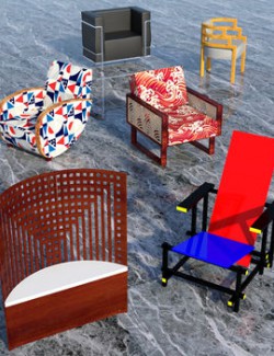 FAMOUS SEATS BUNDLE1 for DAZ STUDIO