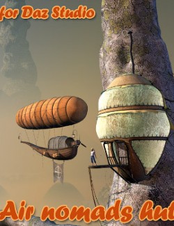 Air nomads hut for Daz Studio