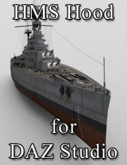 HMS Hood for DAZ Studio