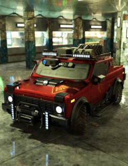 Cyberpunk Pickup Truck