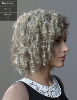 Julia Curly Locks for Genesis 8 and 8.1 Females