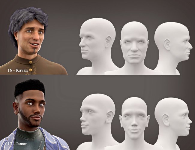 SBibb Diverse World Morphs for 200 Plus for Genesis 8 Male | 3d Models ...