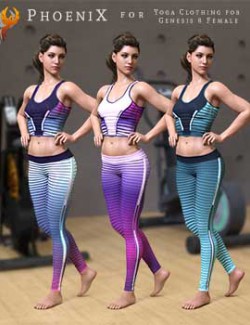 Phoenix for Yoga Clothing for Genesis 8 Female