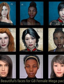 Beautiful's Faces For G8 Female Mega Pack