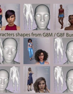 Characters Shapes from G8M - G8F Bundle