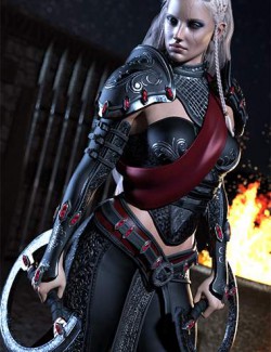 Samarah Shadow Rogue Outfit for Genesis 8.1 Females