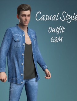 CGI Casual Style Outfit for Genesis 8 Male