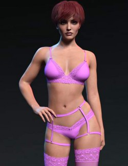 X-Fashion Simone Lingerie Set for Genesis 8.1 Females