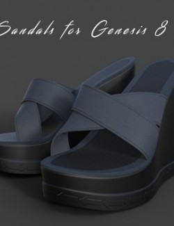 Open Sandals for Genesis 8 Female