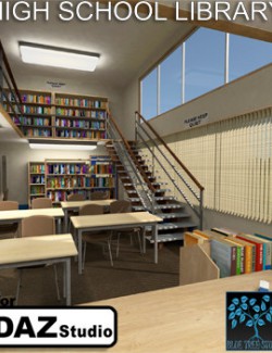 High School Library for Daz