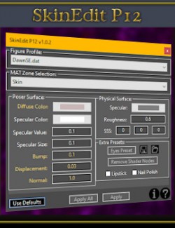 SkinEdit for Poser 12