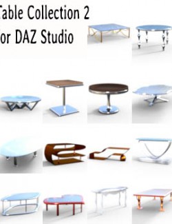 Table Collection 2 for DAZ Studio