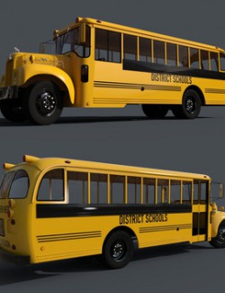 MACK B SCHOOLBUS for DAZ STUDIO