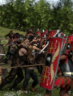 Now-Crowd Billboards - Roman Legionaries Fighting (Roman Legion Vol III)
