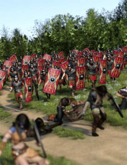 Now-Crowd Billboards- Roman Legionaries Charging (Roman Legion Vol II)