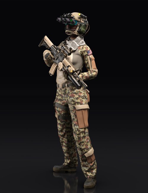 Tactical Assault Outfit for Genesis 8 Male(s) and Female(s)