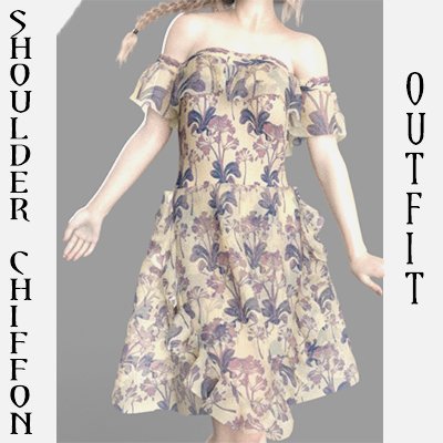 dForce Mix and Match Ruffled Sassy Dress - Daz Content by sunreiz