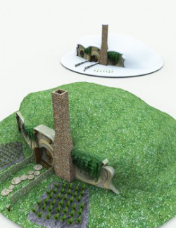 Halfling Village Cottage for Poser