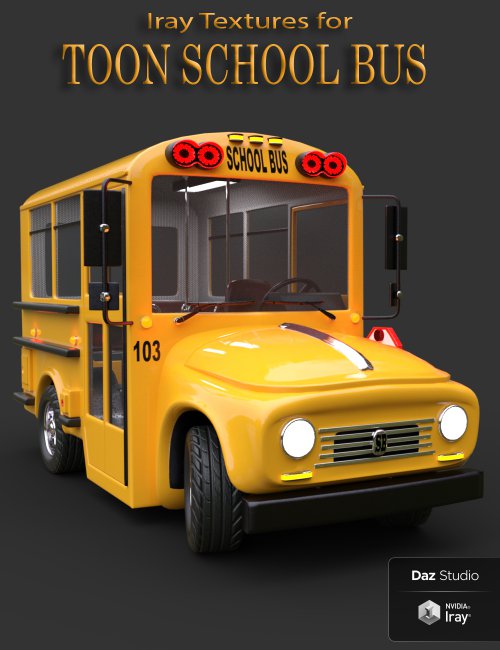 Toon School Bus Iray Add-On