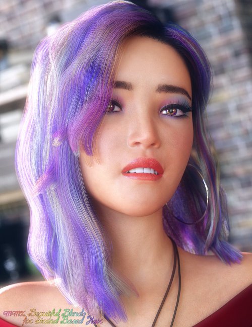 MMX Beautiful Blends for Strand Based Hair | 3d Models for Daz Studio ...