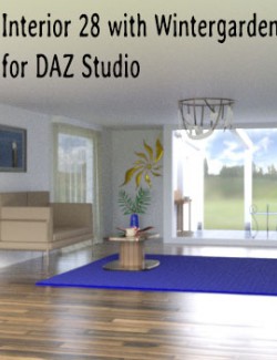 Interior 28 with Wintergarden for DAZ Studio