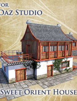 Sweet Orient House for Daz Studio