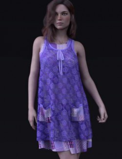dForce Wallflower Layer Outfit for Genesis 8 and 8.1 Females