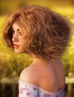 Biscuits Aggie Hair for Genesis 8 Female