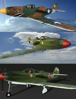 BELL P39 AIRACOBRA BUNDLE for DAZ Studio