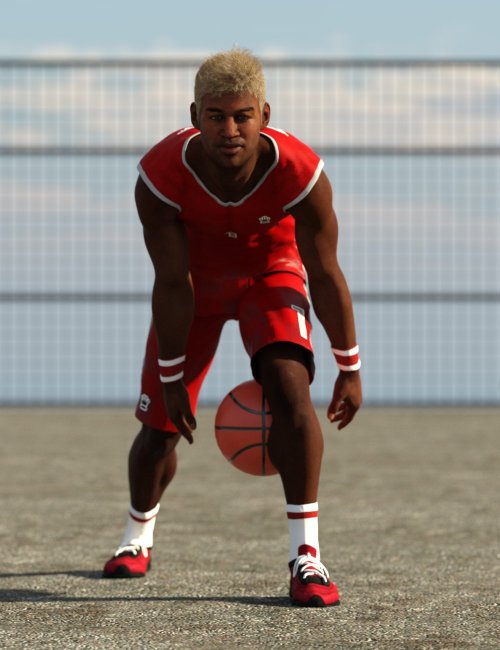 Basketball Poses for Genesis 8 and 8.1 Male