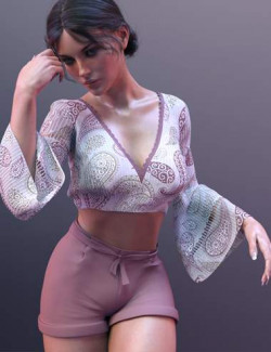 X-Fashion Summer Ladies Outfit for Genesis 8 and 8.1 Females