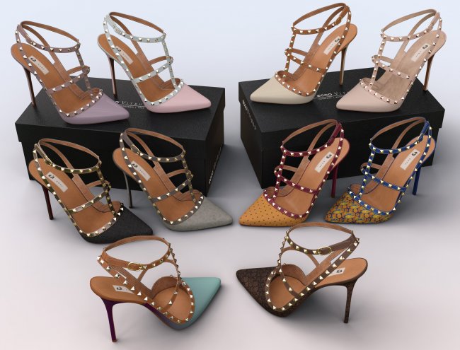 Tris High Heels for Genesis 9 and 8 Female