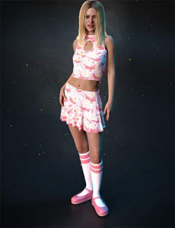 Restaurant Waitress Uniform for Genesis 3 Female(s)