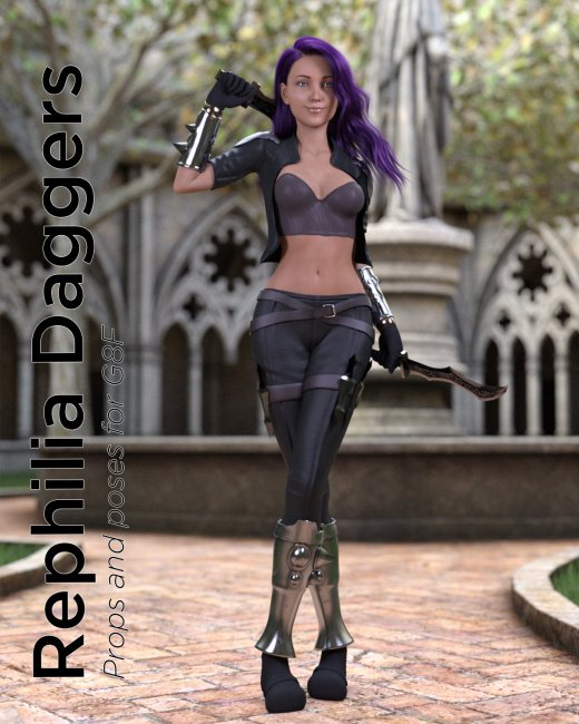 Click here to see preview images for "Mell Rephilia Dagger Poses" Mell Rephilia Dagger Poses