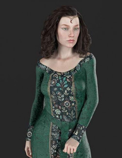 Nobility Textures for dForce Elven Dress