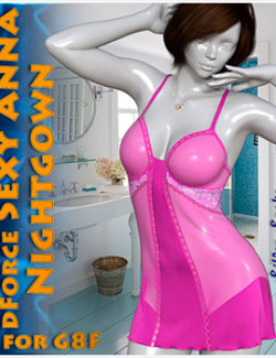 dForce Sexy Anna Nightgown for G8F and G8.1F
