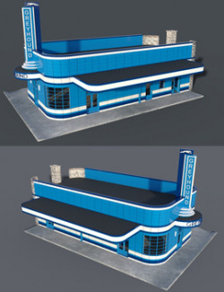 BLYTHEVILLE BUS STATION for DAZ Studio