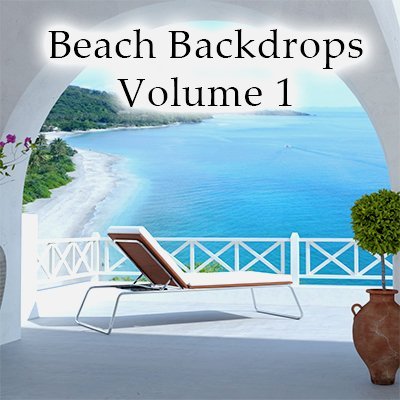 Click here to see preview images for "Beach Backdrops Volume 1" Beach Backdrops Volume 1