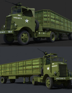 AUTOCAR U 7144 T for DAZ Studio