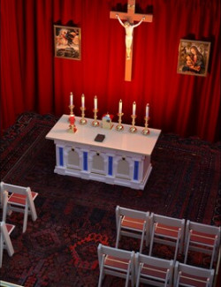 Crucifix and Portable Chapel Set