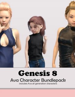 Genesis 8 Ava Character Bundle Pack