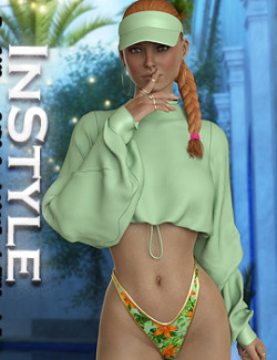 InStyle- dForce Cold Summer Outfit for Genesis 8 & 8.1 Females