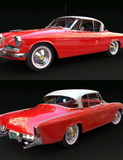 STUDEBAKER STARLINER 1953 for DAZ Studio